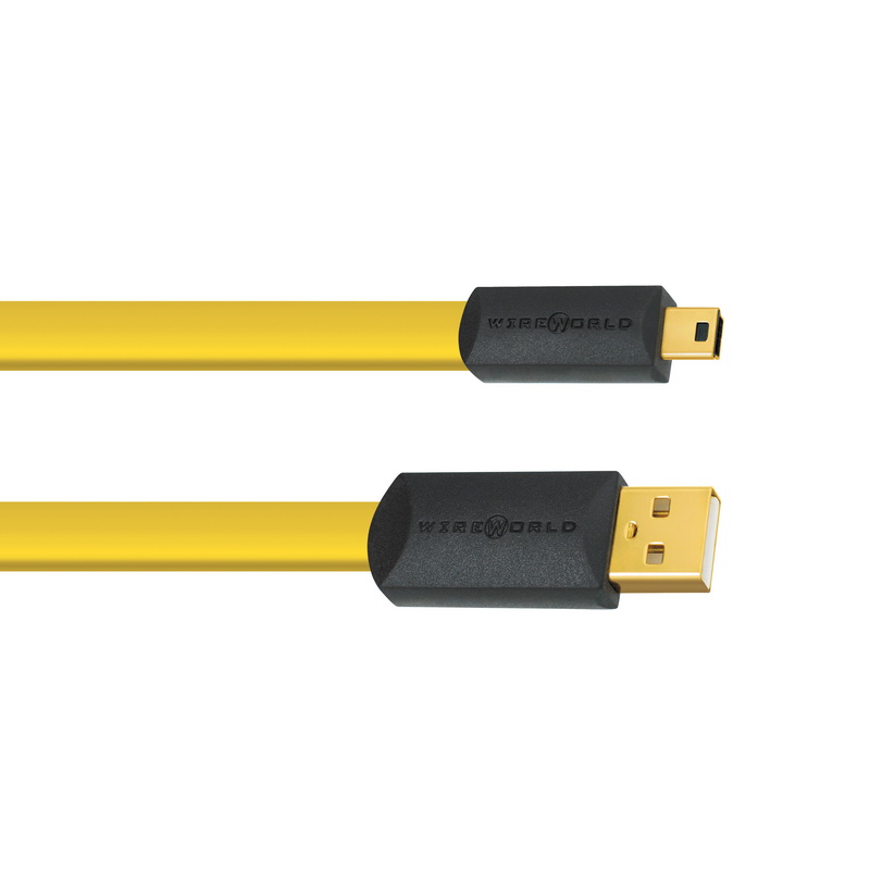 Wireworld Chroma USB 2.0 A-miniB Flat Cable 2.0m